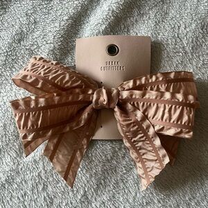 Urban Outfitters Tan Bow Hair Accessory